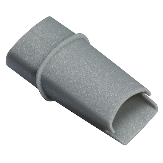 Photo of BLACKDECKER AV160 gray vacuum nozzle accessory, angled view on white background.