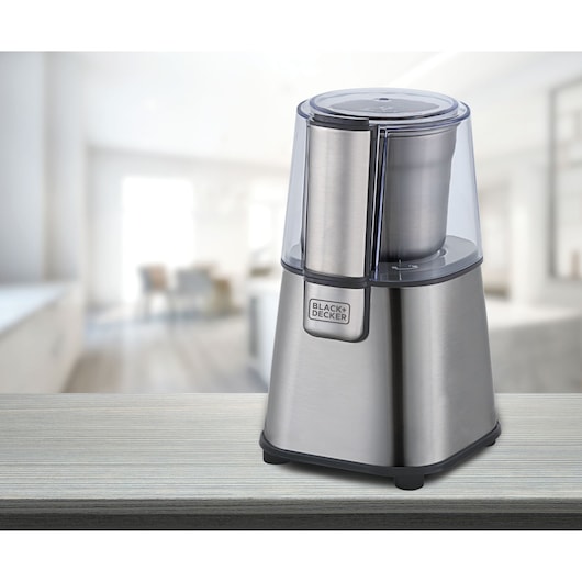 MOEDOR ELÉTRICO DE CAFÉ E GRÃOS GOURMAND GRIS 220V