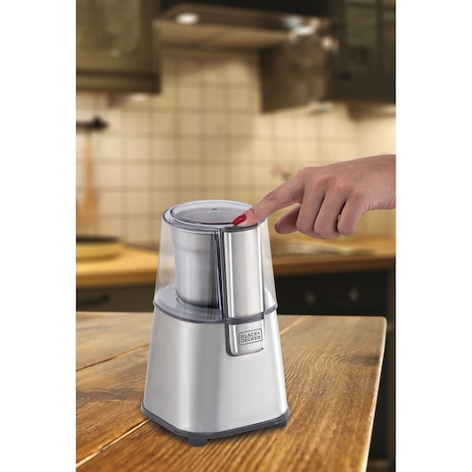 MOEDOR ELÉTRICO DE CAFÉ E GRÃOS GOURMAND GRIS 220V