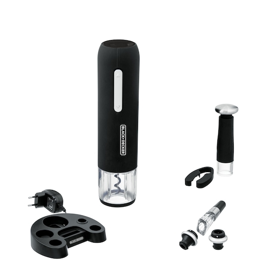 KIT ABRIDOR DE VINHO RECARREGÁVEL