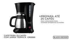Video CAFETEIRA 25 CAFÉS C/JARRA TÉRMICA EM INOX 220V