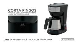 Video CAFETEIRA C/JARRA EM INOX 38 CAFÉS 220V