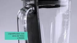 Video GOURMAND GRIS -  LIQUIDIFICADOR EM INOX COM JARRA DE VIDRO, 5 VELOCIDADES + PULSAR, SISTEMA SAFE CLICK, 700W, 220V