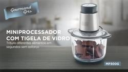 Video PROCESSADOR DE ALIMENTOS GOURMAND GRIS 220V