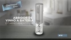 Video ABRIDOR DE VINHO EM INOX GOURMAND GRIS BIVOLT